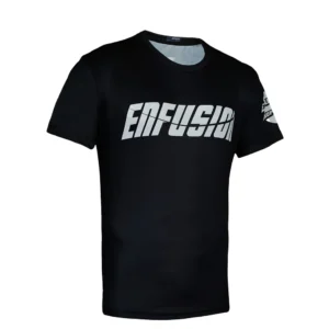 Enfusion Basics T-Shirt in black with minimalist Fight Night branding