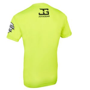 Back view of Enfusion Basics T-Shirt in yellow from the Fight Night collection